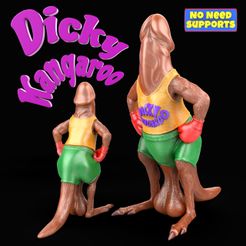 dicky_kangaroo.jpg STL file Dicky Kangaroo・3D printable model to download