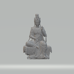 1.png Statue de Bouddha Guanyin Bodhisattva Modèle d'impression 3D