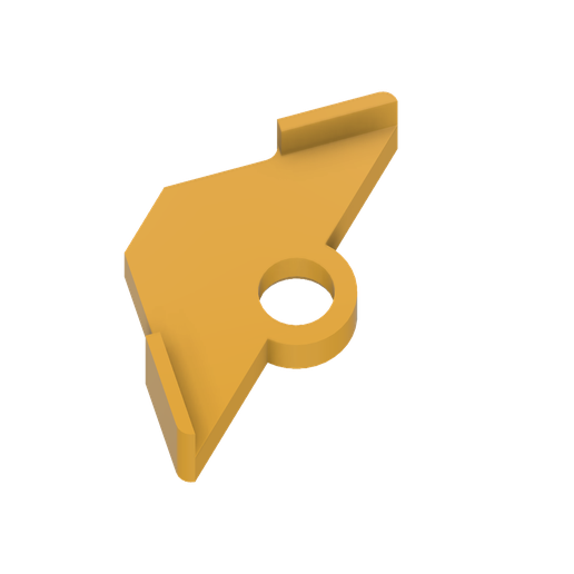 Template in mm chamfered corner 3D model