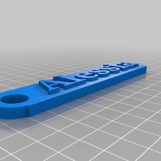 Portachiavi Alessia - 3D model önizlemesi