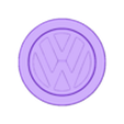 VW.stl "VW" Wheel Centre / Hub Cap Badge For Scale Model Wheels