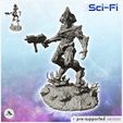 1-PREM.jpg Alien warrior with alien plants and assault rifle (1) - SF SciFi wars future apocalypse post-apo wargaming wargame