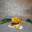 Bearded Dragon Articulated Toy, Print-In-Place Body, Snap-Fit Head, Cute Flexi