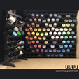 uvvu.png 3D file Universal Paint Rack・3D printable model to download