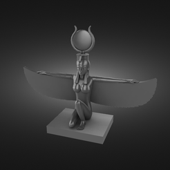 Decorative-figurine-in-the-ancient-Egyptian-style-2-render.png STL file Decorative figurine in the ancient Egyptian style・3D print object to download