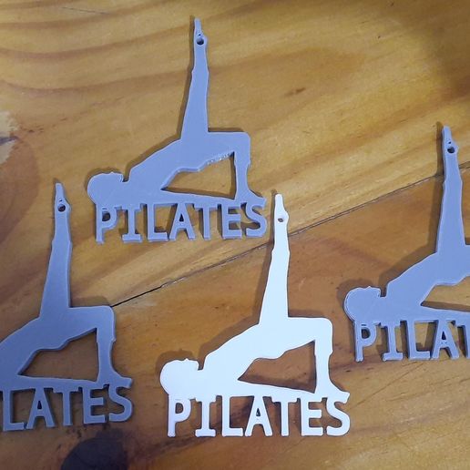 Pilates keychain pendant