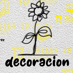 girasol-2-presenta.png Archivo STL silueta de girasol "abstracto" arte・Modelo de impresión 3D para descargar