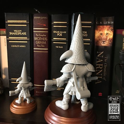 Photo-Jul-13,-4-14-32-PM.jpg Gnome with Axe, Fantasy Tabletop RPG Miniature or Garden Gnome Statue