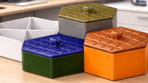 📦 Modular Storage Box with Textured Lid 7 PEÇAS・ STL File for 3D ...