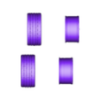 Dodge Charger SRT wheels separated.stl Dodge Charger SRT wheels