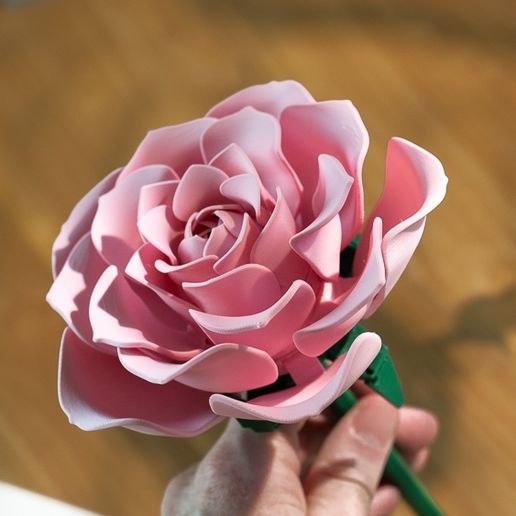 🌹 ROSE Mechanised Articulated Flower・ STL File for 3D printing・Cults