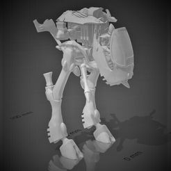 w1.jpg STL file walker of war - light support artillery・3D printer model to download