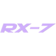 RX-7 Logo.stl Mazda RX7 Logo