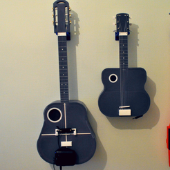 1.png Free 3D file Acoustic guitar with AROMA AG-03M amplifier・Design to download and 3D print