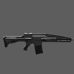 Sci-fi-Weapon-1.jpg Fichier STL Arme de science-fiction XM8・Objet imprimable en 3D à télécharger