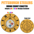 000-DESIGNS.png Posavasos Pittsburgh Steelers (individual + multicolor)
