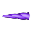 horn_individual.stl Unicorn Skull