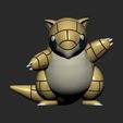 sandshrew-5.jpg Pokemon - Sandshrew and Sandslash with 2 poses