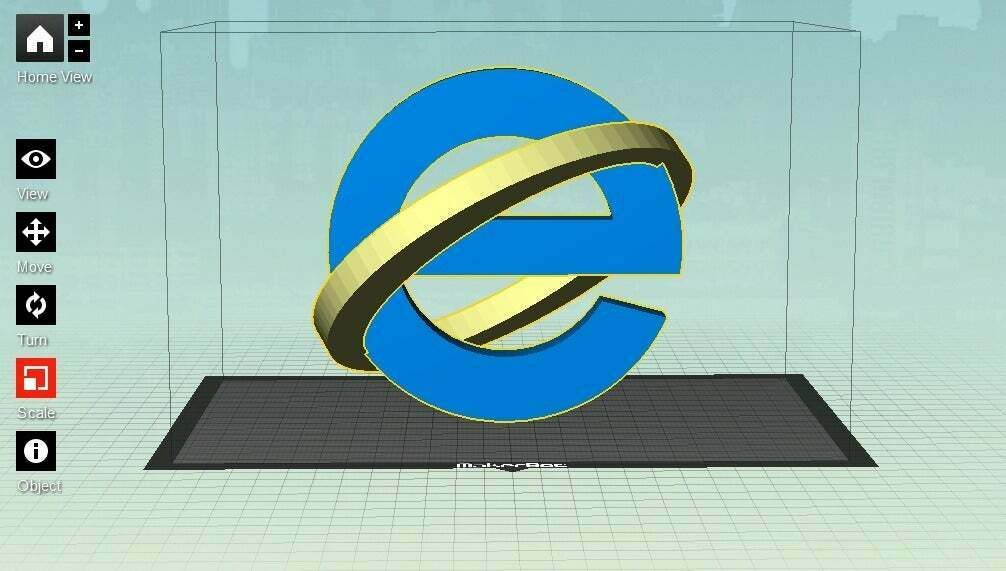 Free STL file Microsoft Internet Explorer icon (dual)・3D print design ...