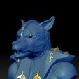Anubis_Wulf_3d.jpg Three Gods II Mahes-Herischef + Wolf-Hound-Bust -STL 3D print file