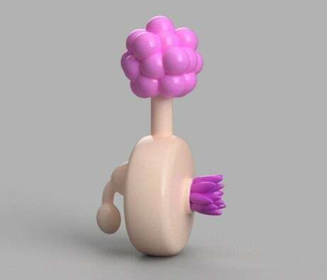 Plumbus (modeled parts for optimal 3d print!) - 3D model önizlemesi