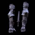 0025.jpg SOUL OF CINDER Arm Gauntlets Armor STL Fan Art Model