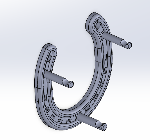 horseshoe key holder 3D model