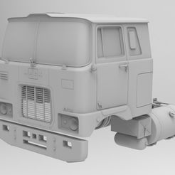 slflat0000.jpg Fichier STL MACK F700 SLEEPER CAB SCALE 1/32・Design pour imprimante 3D à télécharger