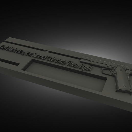 Phone holder Colt 1911 3D model