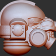 Wolf2.png Warhammer 40k Space Marine Helmet Custom Wolf Design