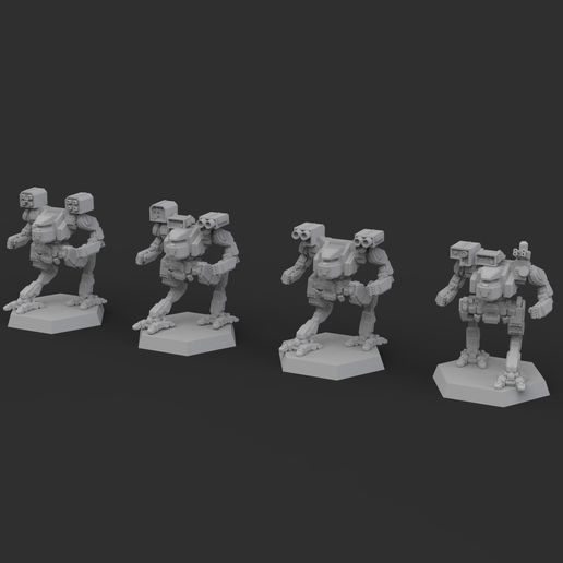 🔥 Fire Sprinter Mech - Presupported・Free STL File for ・Cults