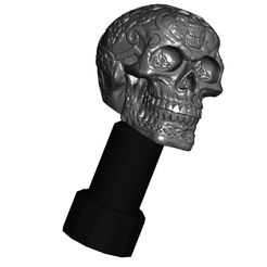 SVSsample.png Free STL file Celtic Skull Valve Stem Cap - Automotive Schrader・3D printing template to download