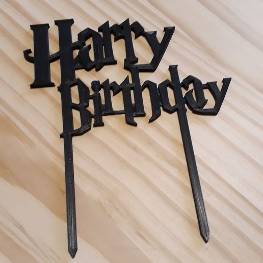 Harry Birtday - Harry Potter - Topper 3D model