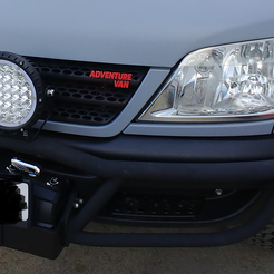 AV.png Fichier STL Mercedes Benz Sprinter w903/w906 Adventure Van logo・Plan imprimable en 3D à télécharger