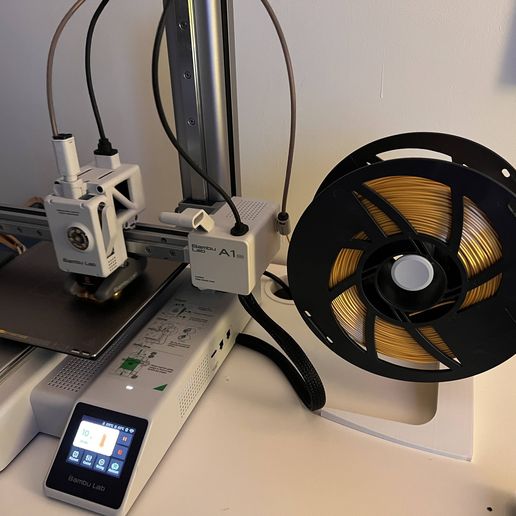 IMG_3176.jpg Bambulab A1 Mini SPOOL HOLDER desktop base