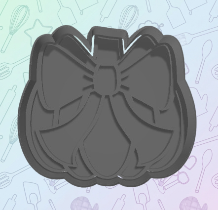 Big Bow Pumpkin Cookie Cutter