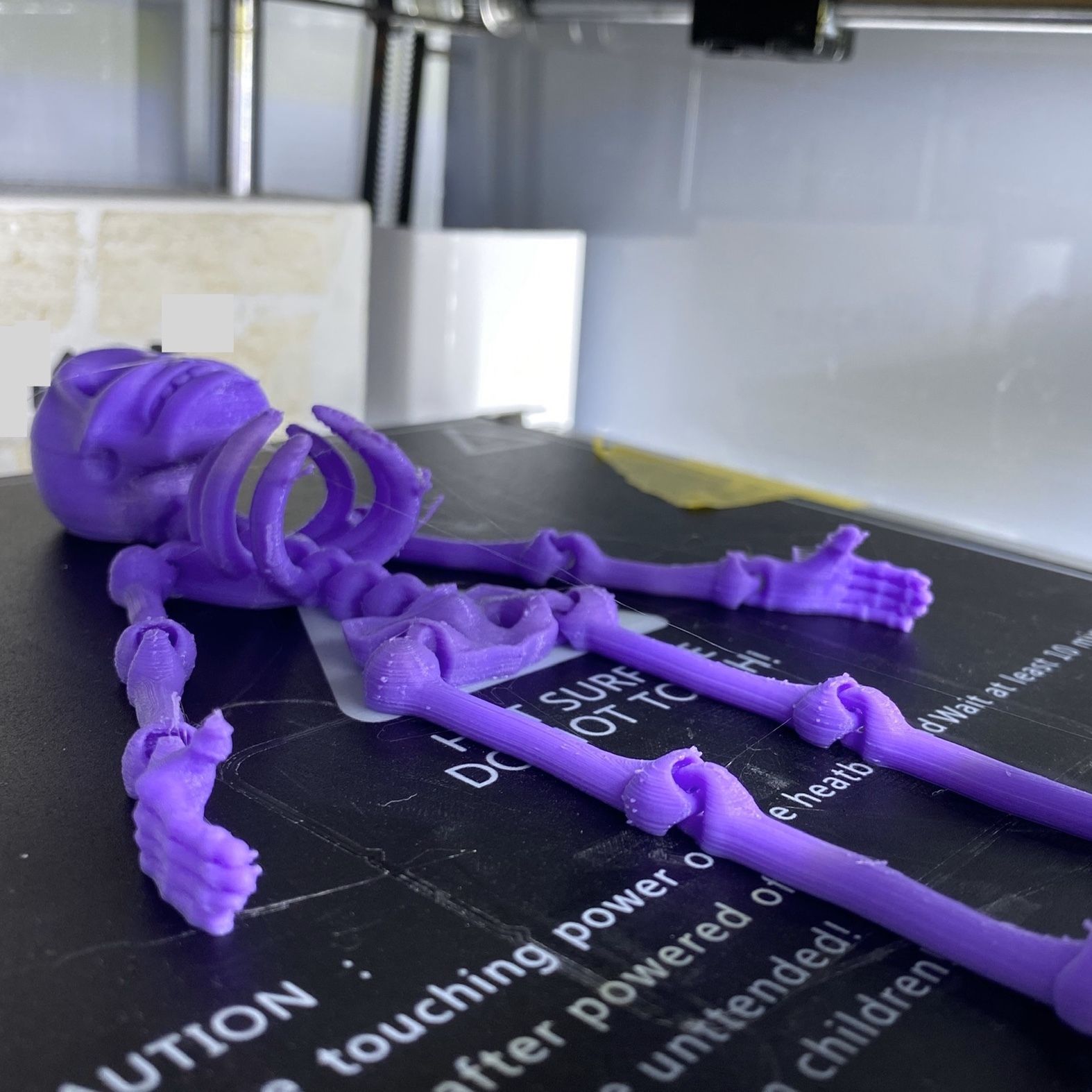 Lindo esqueleto flexible para imprimir, BruceBuildFun