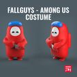 fall_4.jpg Fichier STL Le costume des Fallguys Among Us・Design à télécharger et à imprimer en 3D, Teiko