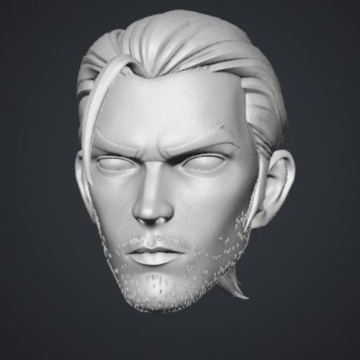 Flambae (Dispatch) Headsculpt for action figures
