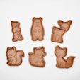 lesnizviratka-.jpg Cute Forest animals cookie cutter / stamp