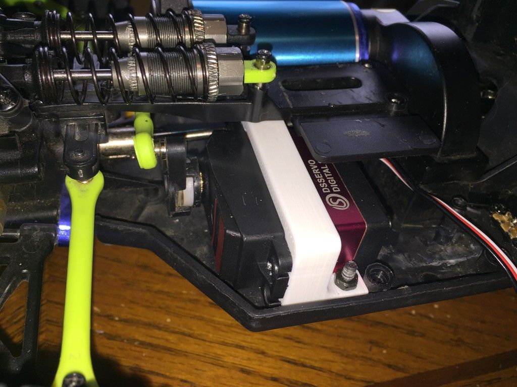 Download STL file WLToys 12428 20KG Servo Bracket • 3D print object