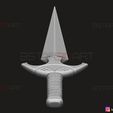 11.jpg SHANG CHI Weapon - Death Dealer Kunai - Marvel Legend Comics 3D print model