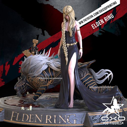 Elden Ring Collection - Malenia Blade of Miquella Phase, Goddess of Rot  Phase, Queen Marika with Maliketh and Messmer The Impaler 3D File for 3D  printingCults