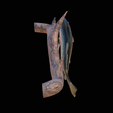pstruh-10.png rainbow trout underwater statue on the wall detailed texture for 3d printing