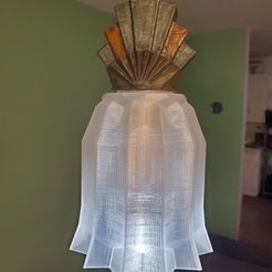 20201015_173320.jpg STL file Art Deco Pendant Lamp・3D printing design to download