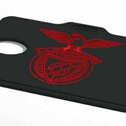 Porta-Cartões-SLB-001.jpg STL file ID Card Case Sport Lisboa e Benfica - Porta Cartões SLB・Model to download and 3D print