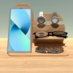 IMG-20230203-WA0024.jpg STL file Stand for smartphone, watches, wallets・3D printing model to download