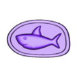 shark_x1_positive.stl Jelly Candy Shark Molding - Gummy Mould
