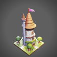 Screenshot-2024-12-10-014445.png Fantasy Tower 3D Model - Charming Stone Watchtower STL