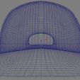 BaseballCapWireframeView0.jpg Baseball Caps 3D Models